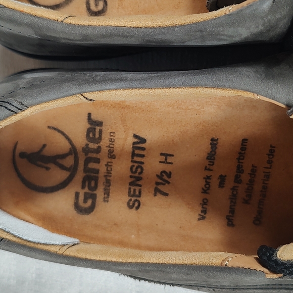 Gray Ganter Mens Lace Up Casual Sneakers Sensitiv Size 7.5 - Picture 5 of 7
